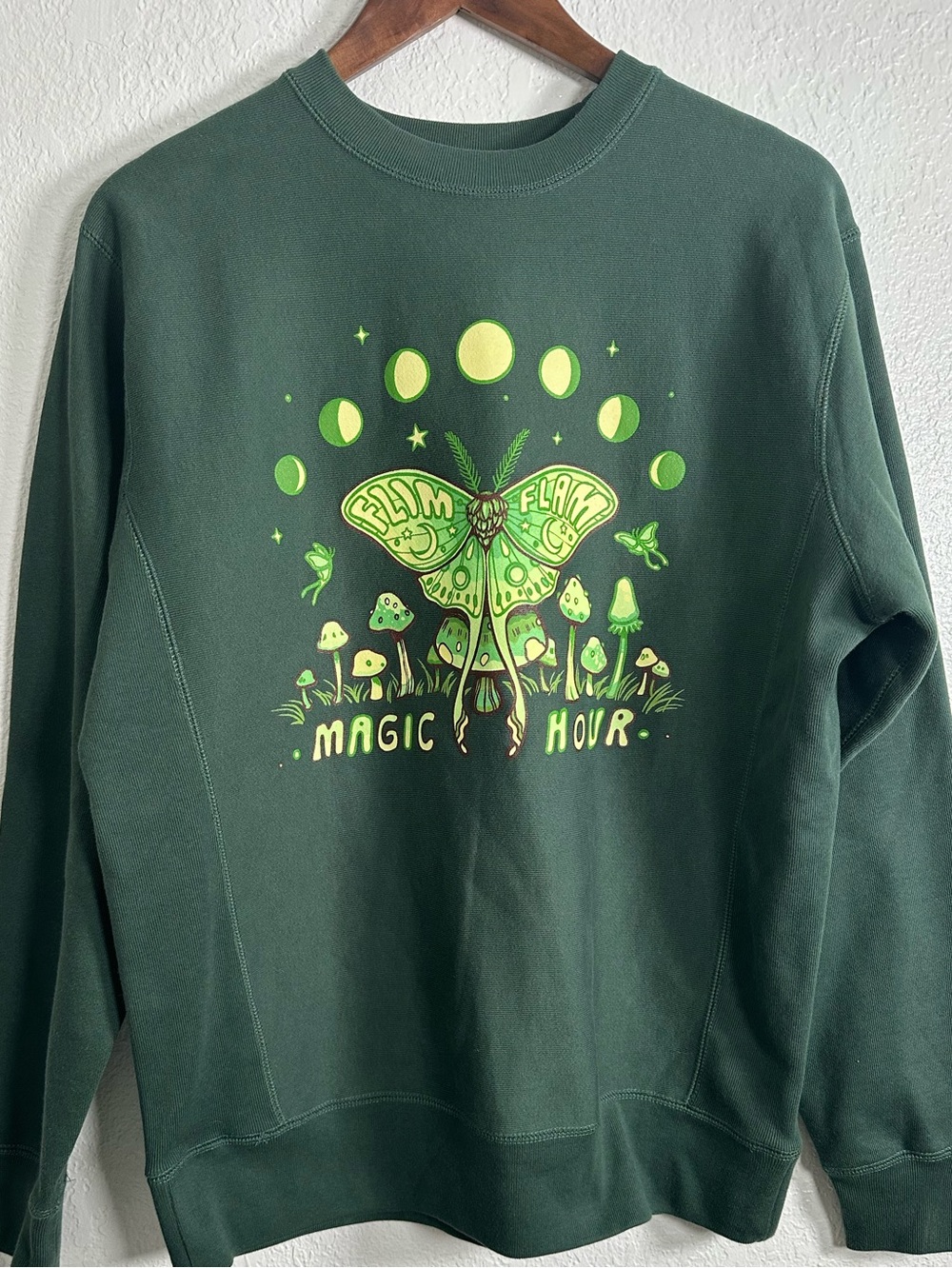 Flim Flam Crew Neck Magic Hour Sweatshirt Size S